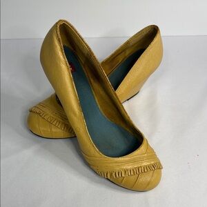 BC Footwear Yellow Wedges with Elegant Style